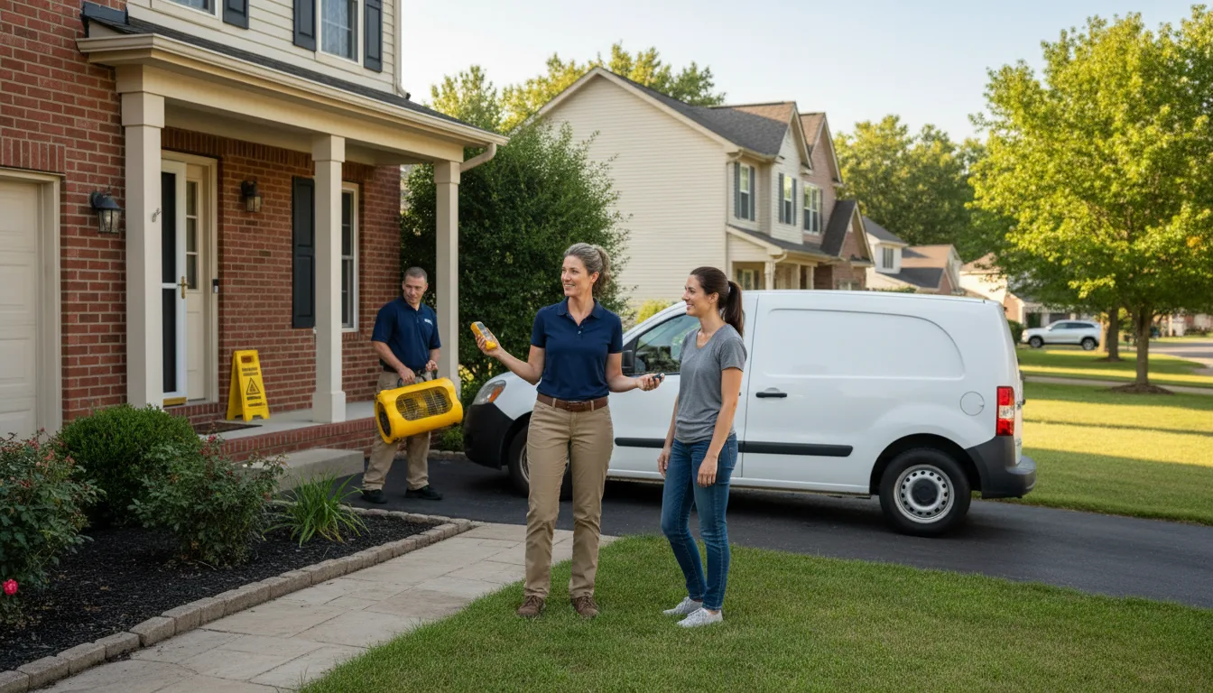 Water restoration image for Dehumidification And Cleanup Services in Manitou, KY